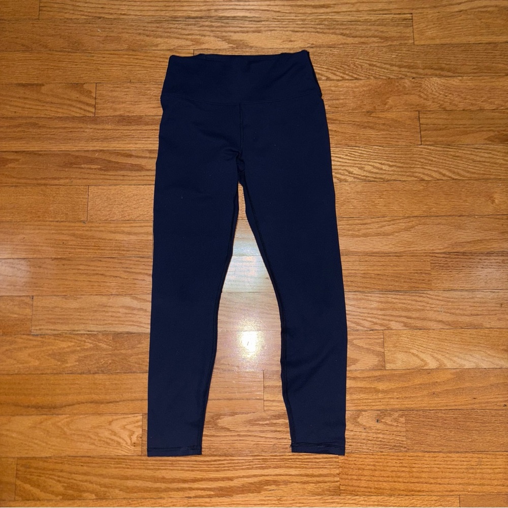 Navy Blue Fabletics Women Leggings